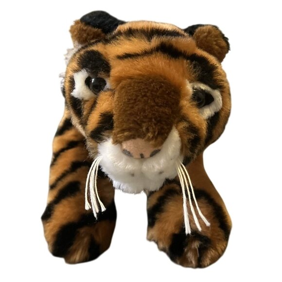 FAO Schwarz Plush Stuffed Wild Animal Lot - Rabbit 12" High Red Panda 18" Tiger - Picture 2 of 10